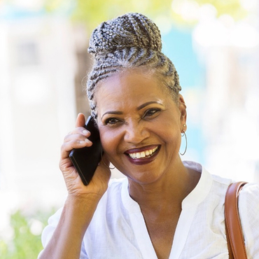 woman on phone 