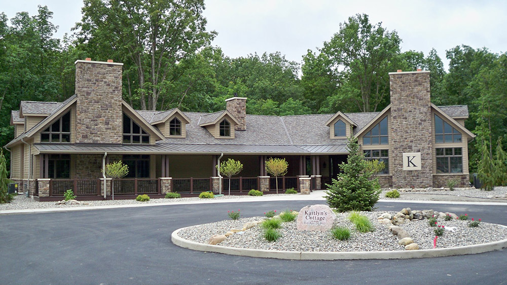 Exterior view of Kaitlyn's Cottage respite care facility in Defiance, Ohio