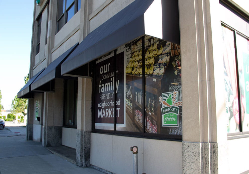 Exterior view of the Ebeid Center's Market on the Green store in Toledo, Ohio