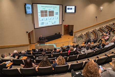 University of Michigan lecture hall during the Conrad Jobst Annual Lecture